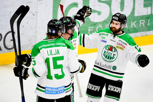 Rögles Jakob Lilja, Jack Connolly firar Peter LeBlanc