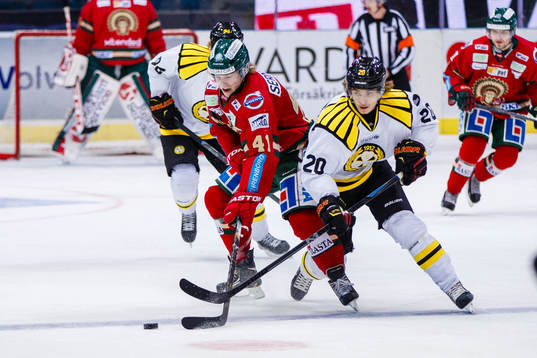Frölundas Mathis Olimb och Brynäs Adam Brodecki