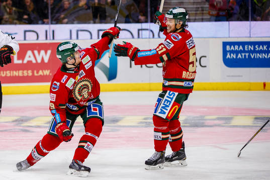 Frölundas Max Görtz och Mats Rosseli Olsen