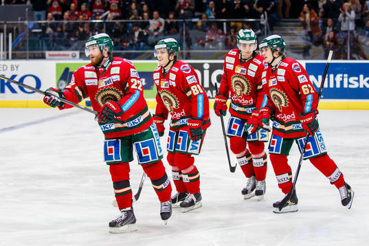 Frölundas Robin Figren, Andreas Johnson, Erik Gustavsson