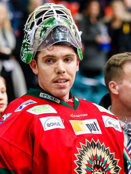 Frölundas målvakt Linus Fernström