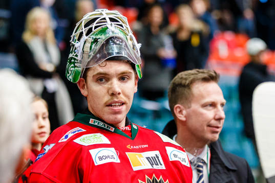 Frölundas målvakt Linus Fernström