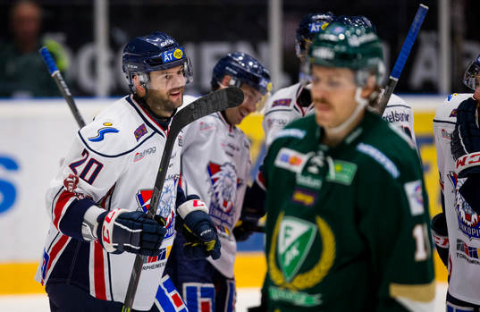 Linköpings Jeff Taffe gör 1-2 och jublar