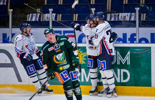 Linköpings Jakub Vrana gör 4-5 och jublar