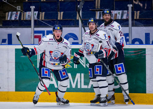 Linköpings Jakub Vrana gör 4-5 och jublar