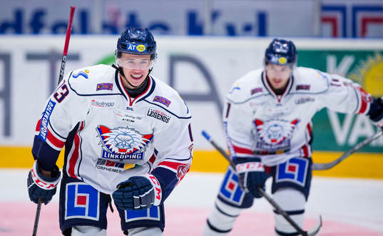 Linköpings Jakub Vrana gör 4-5 och jublar