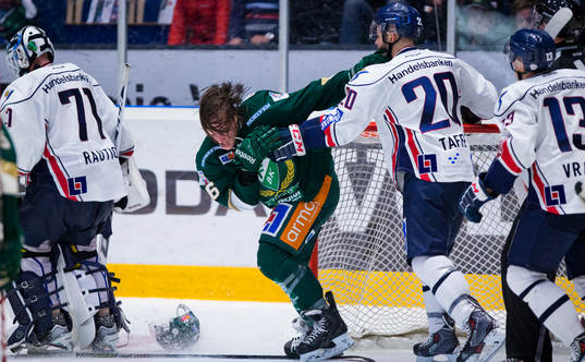 Färjestads Joakim Nygård och Linköpings Jeff Taffe