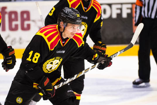 Brynäs Anton Rödin jublar