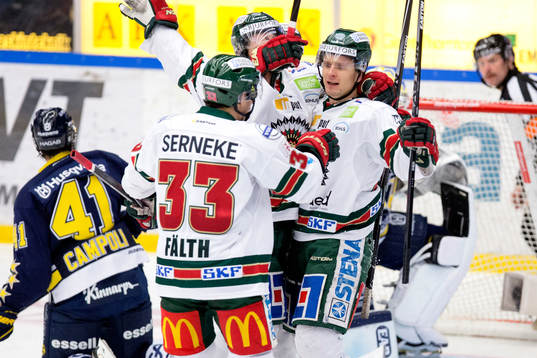 Frölundas Nicklas Lasu jublar