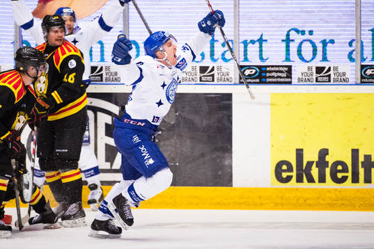 Leksands Jens Bergenström  jublar