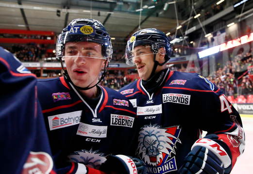 Målgörare Linköpings Broc Little och Nichlas Hardt