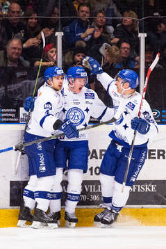 Leksands Robin Gartner , Martin Grönberg  och Jens
