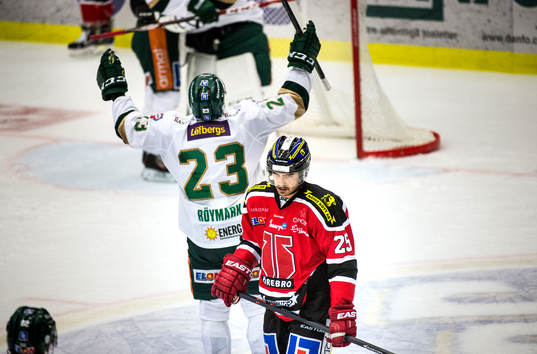 Örebros Martin Johansson deppar och Färjestads Martin