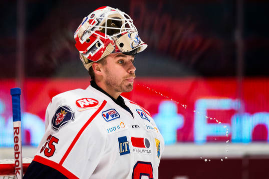 Södertäljes målvakt Tim Sandberg