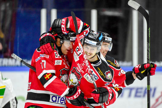 under ishockeymatchen i Hockeyallsvenskan mellan Malmö