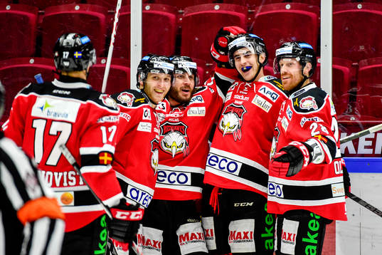 Malmö Redhawks Nils Andersson jublar