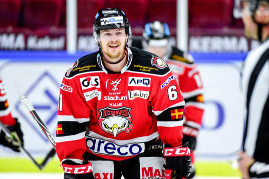 Malmö Redhawks Nicklas Jadeland jublar