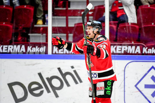 Malmö Redhawks Mattias Persson jublar