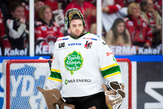 Björklövens målvakt Kevin Lindskoug