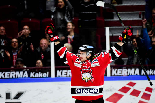 Malmö Redhawks Mattias Persson jublar