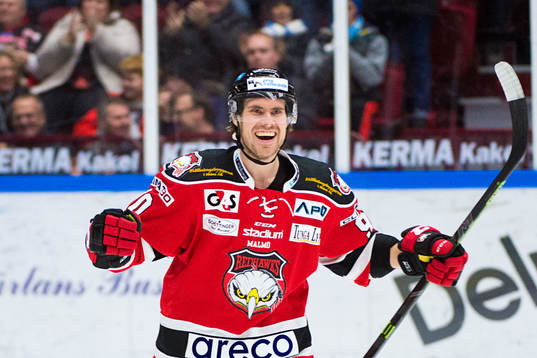 Malmö Redhawks Mattias Persson jublar