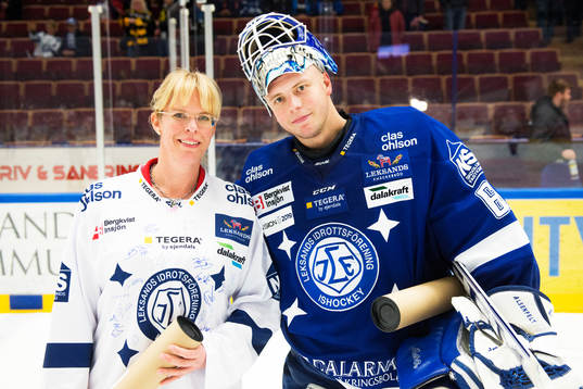 Leksands målvakt Oscar Alsenfelt blev utsedd till matchens