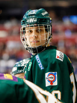 Färjestads Joel Eriksson Ek i båset