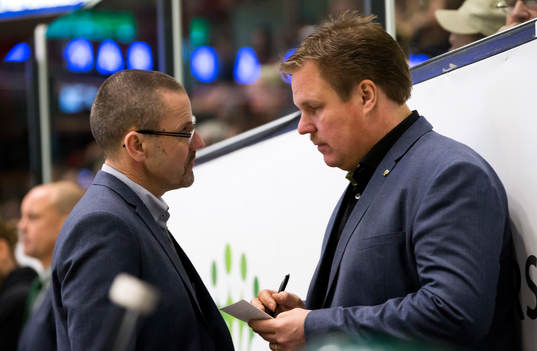 Färjestads tränare Tommy Samuelsson och Färjestads