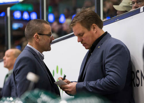 Färjestads tränare Tommy Samuelsson och Färjestads