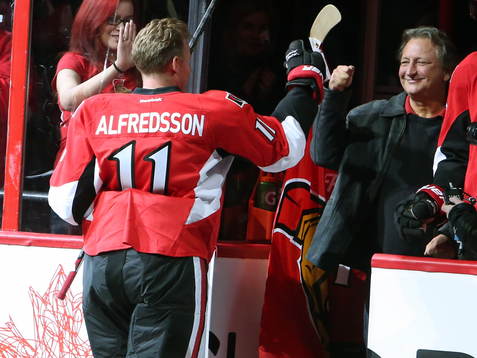 Dec. 04, 2014 - Ottawa, ON, CAN - Daniel Alfredsson, of
