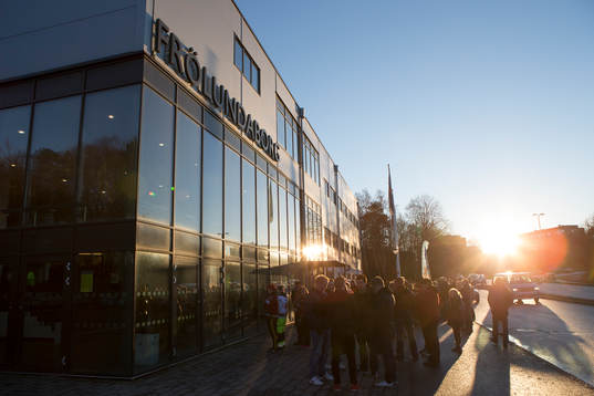 Frölundaborg innan ishockeymatchen i SHL mellan Frölunda