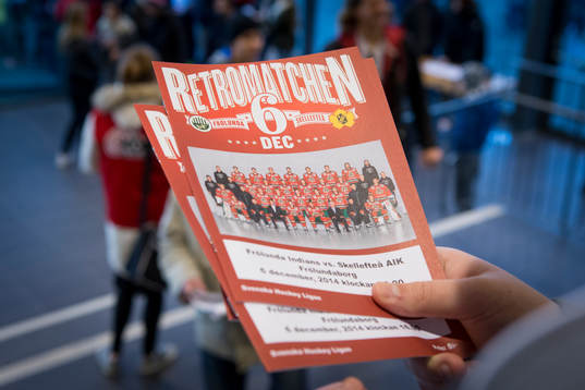 Matchprogram till ishockeymatchen i SHL mellan Frölunda