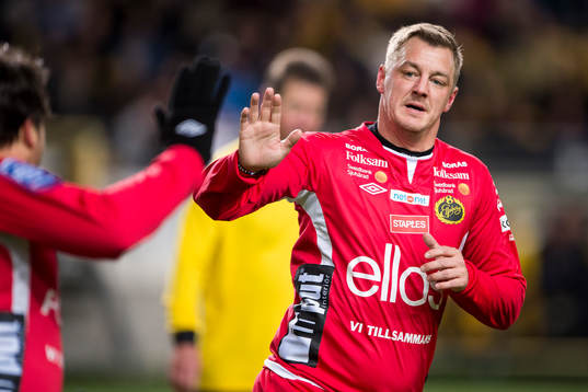 Elfsborgs Mathias Svensson jublar