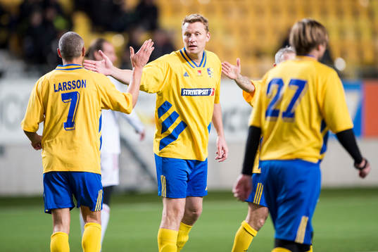 VM94-Lagets Kennet Andersson jublar