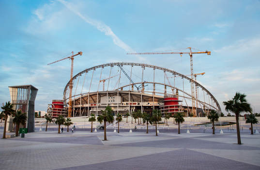 Khalifa International Stadium som renoveras