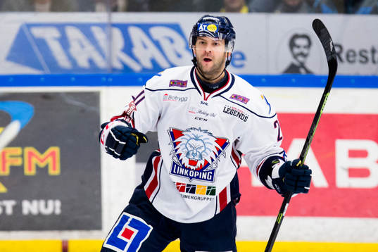 Linköpings Jeff Taffe jublar