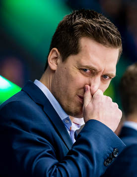 Växjös tränare Sam Hallam