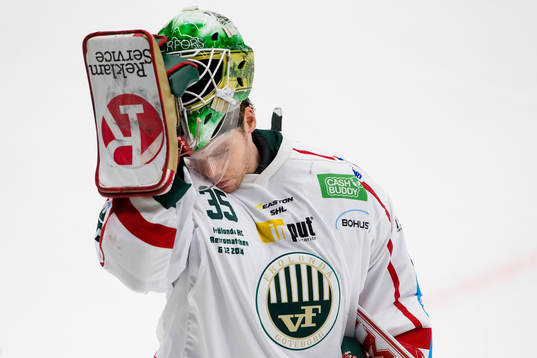 Frölundas målvakt Linus Fernström