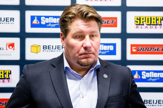 Leksands tränare Andreas Appelgren på presskonferens