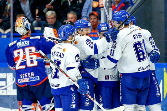 Leksands Mattias Ritola jublar