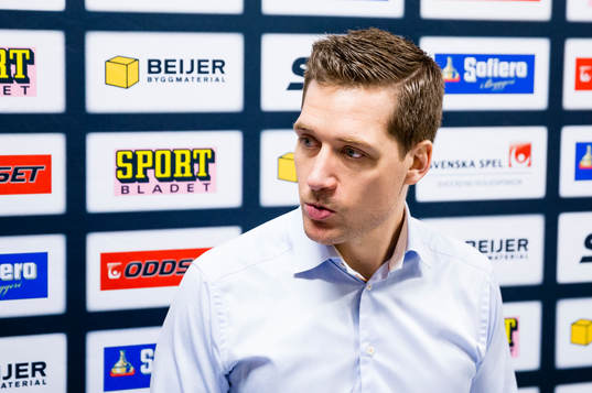 Växjös tränare Sam Hallam