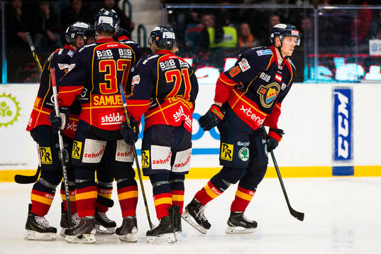 Djurgårdens spelare jublar