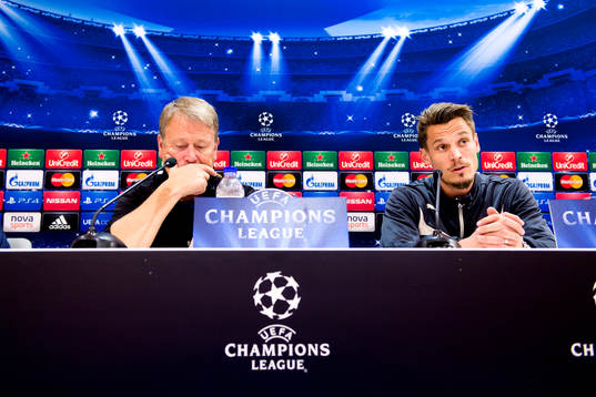 Malmö FFs tränare Åge Hareide och Markus Rosenberg