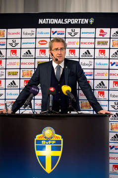 Sveriges förbundskapten Erik Hamrén