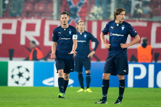 Malmö FFs Markus Rosenberg deppar