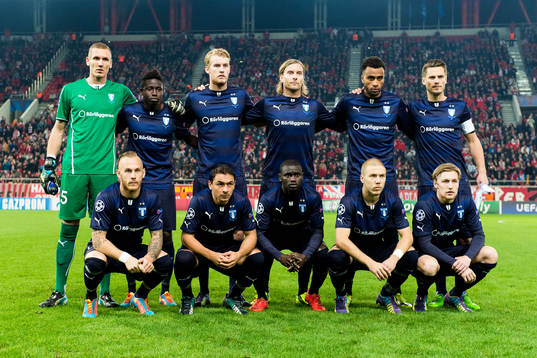 målvakt Robin Olsen, Pa Konate, Filip Helander, Markus