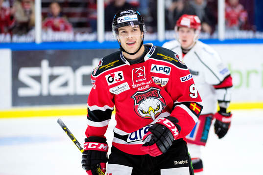 Malmö Redhawks Björn Svensson jublar