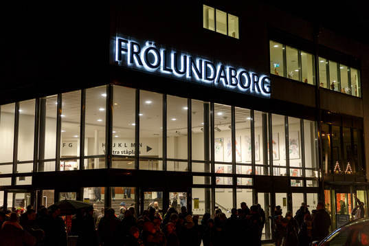 Frölundaborg innan ishockeymatchen i CHL mellan Frölunda