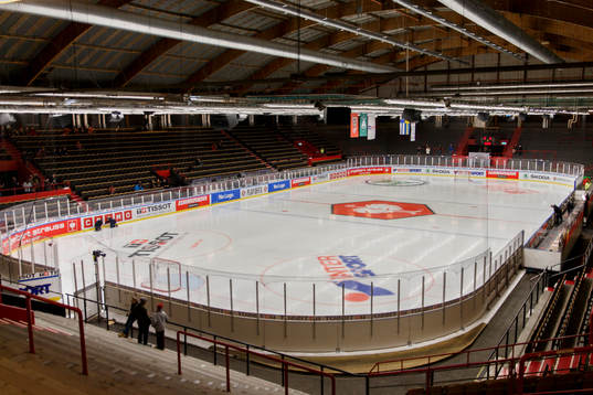 Frölundaborg innan ishockeymatchen i CHL mellan Frölunda