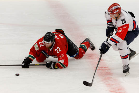 Frölundas Robin Figren och Helsingfors Jasse Ikonen